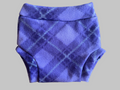 XL Purple Argyle Fleece Diaper Cover