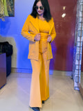Yellow Blazer Suit Set
