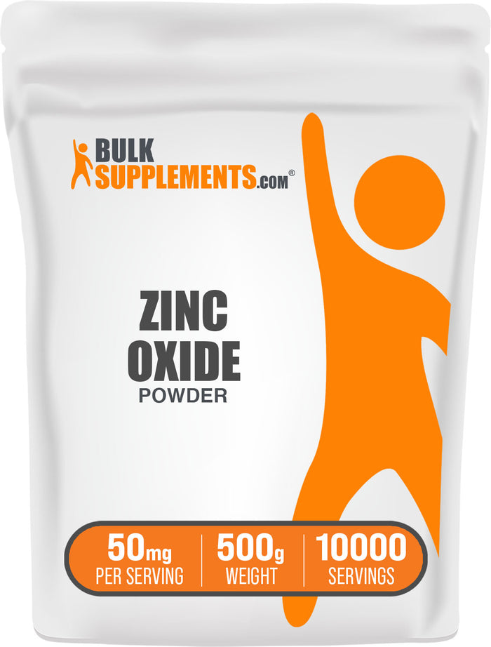 BulkSupplements.com Zinc Oxide Powder 500g bag image
